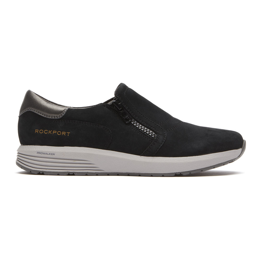 Rockport Sneakers For Womens Black - Trustride ProWalker Slip-On - WQ8901342